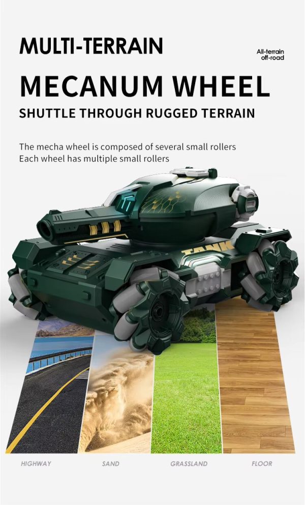 Remote Control tank Car Green - Image 4
