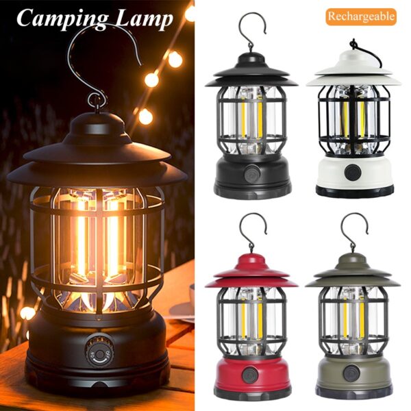  Retro Camping Lamp ক্যাম্পিং লাইট - Image 4
